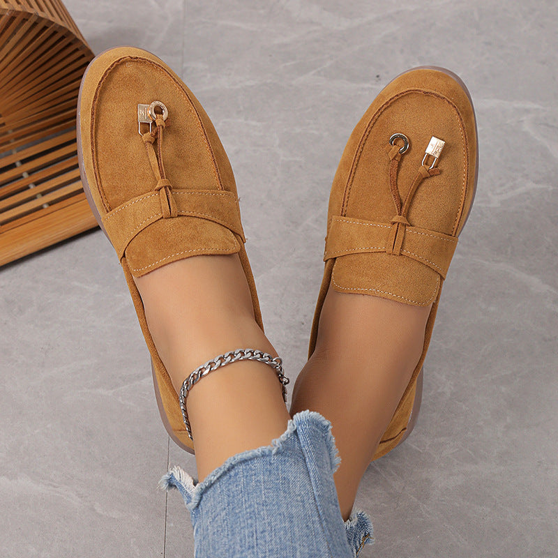 LUXÉA | Chaussures Plates en Daim Confortables