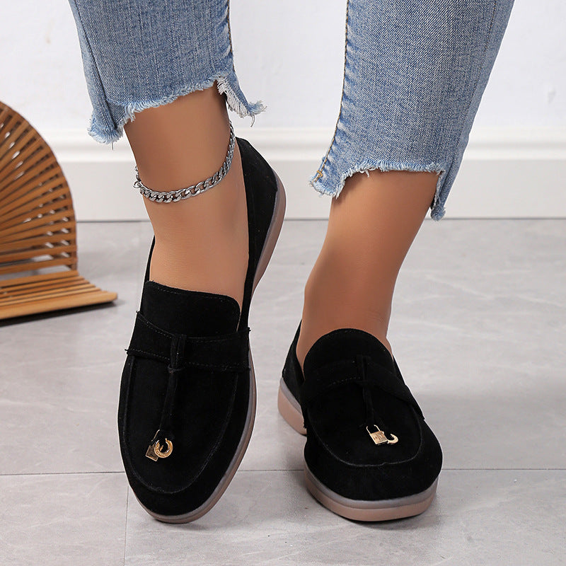 LUXÉA | Chaussures Plates en Daim Confortables