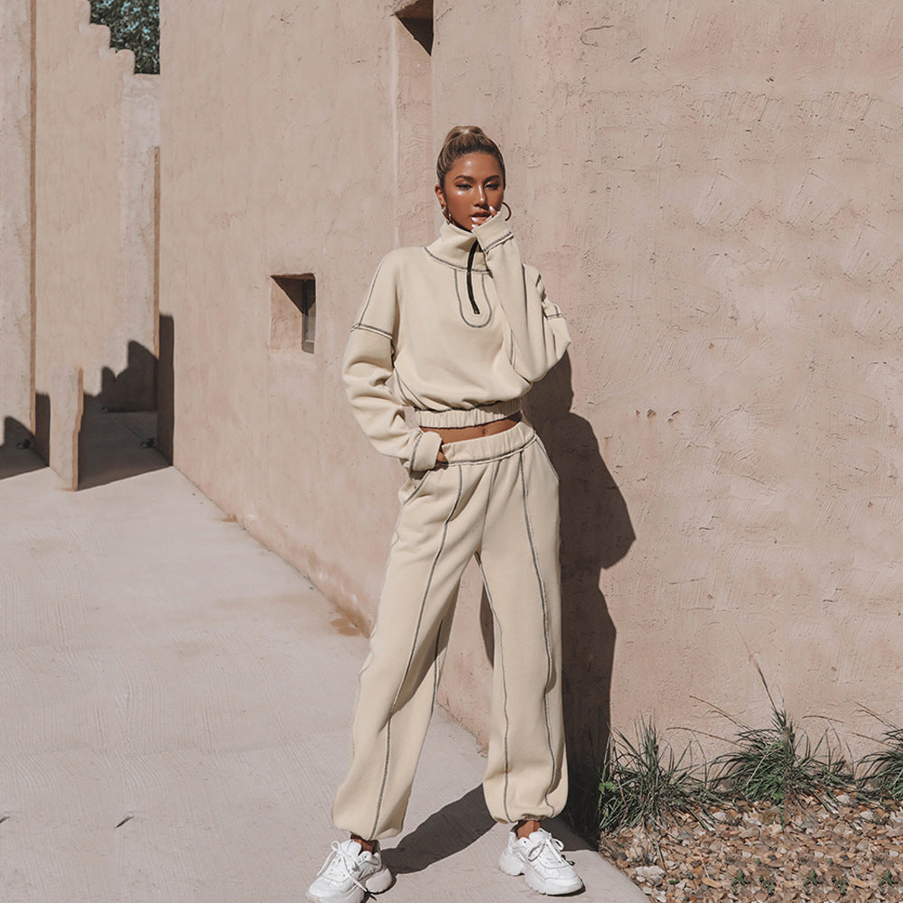 ZENÉA | Ensemble Col Montant et Pantalon Chic