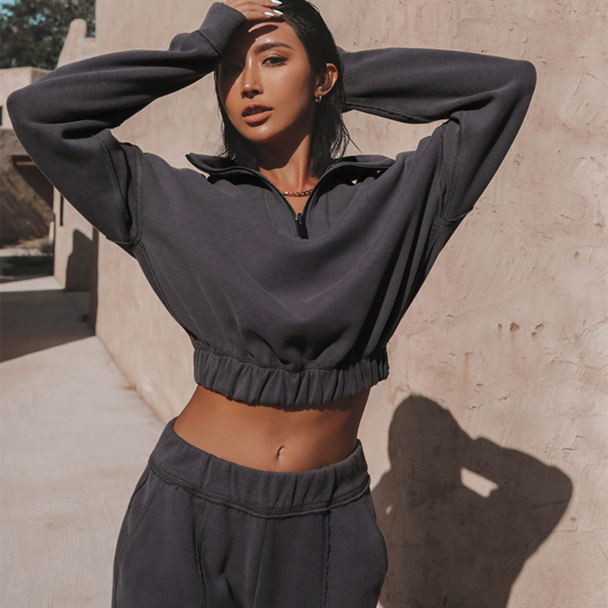 ZENÉA | Ensemble Col Montant et Pantalon Chic