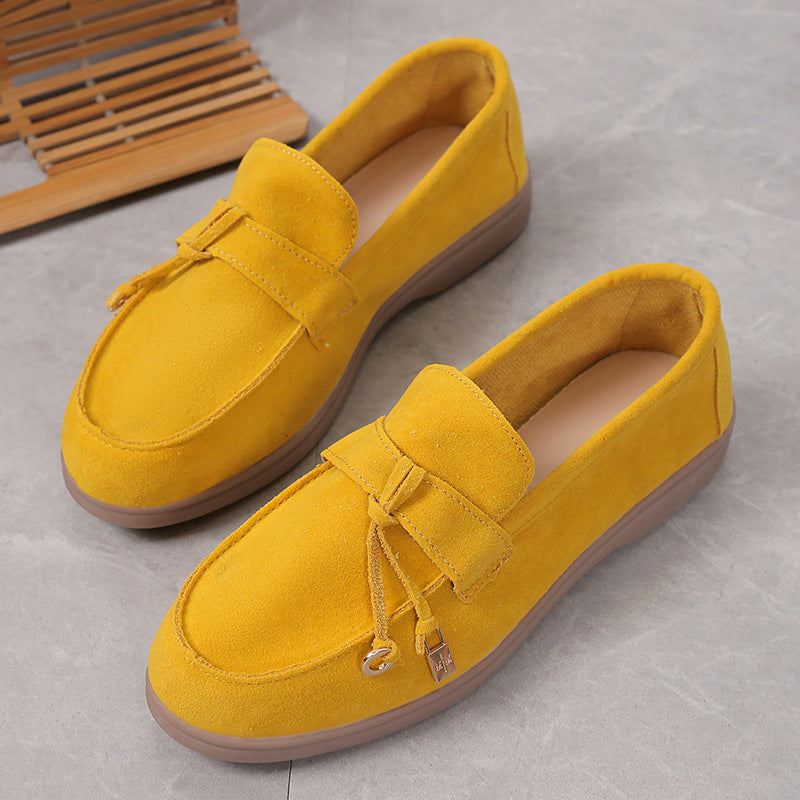 LUXÉA | Chaussures Plates en Daim Confortables