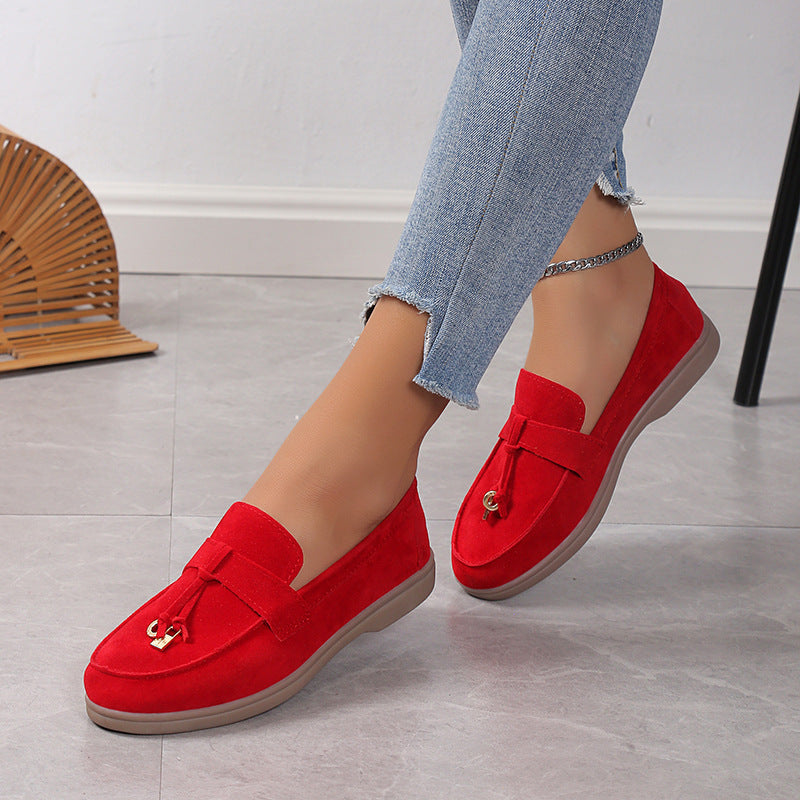 LUXÉA | Chaussures Plates en Daim Confortables