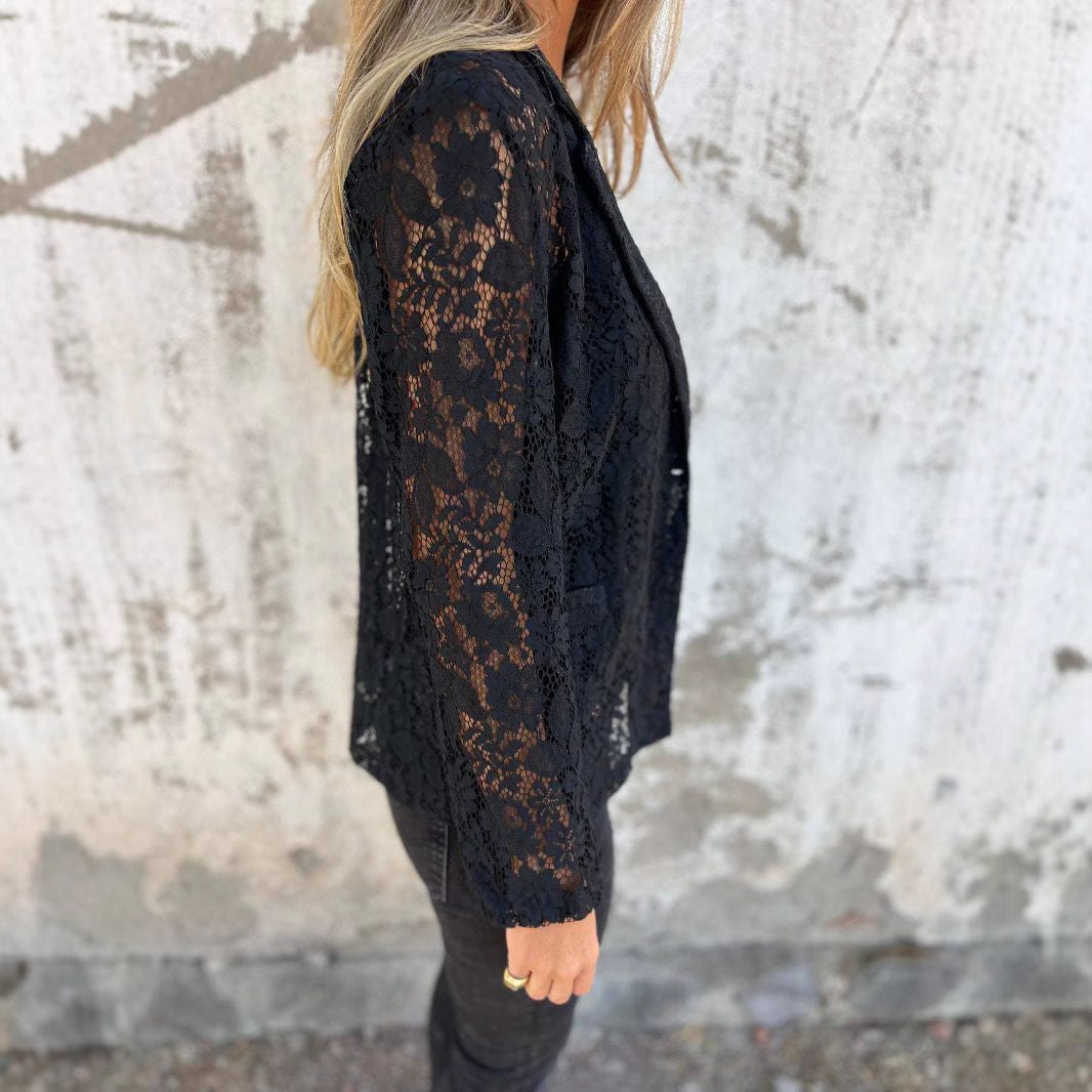 Élégancia | Ensemble Chemise Dentelle Femme