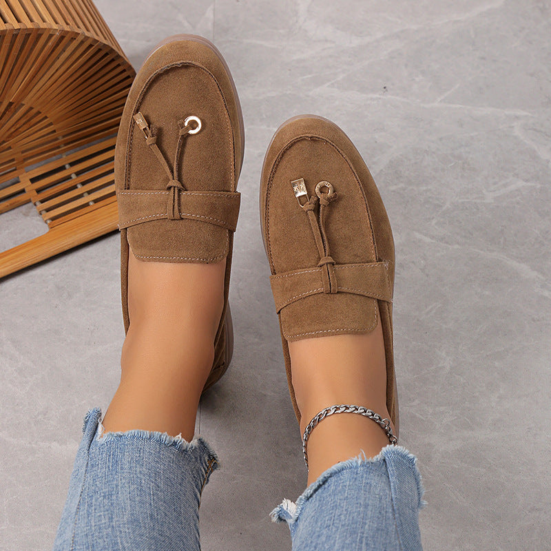 LUXÉA | Chaussures Plates en Daim Confortables
