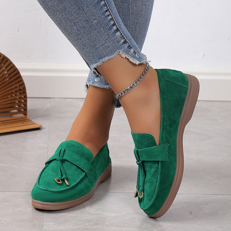 LUXÉA | Chaussures Plates en Daim Confortables