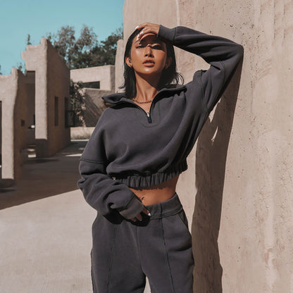 ZENÉA | Ensemble Col Montant et Pantalon Chic