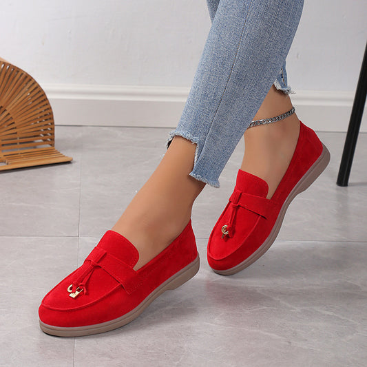 LUXÉA | Chaussures Plates en Daim Confortables