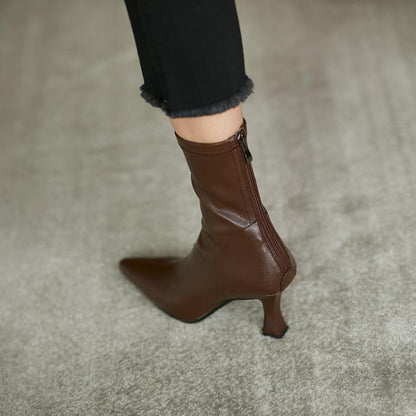 Bottines en Cuir Élégantes